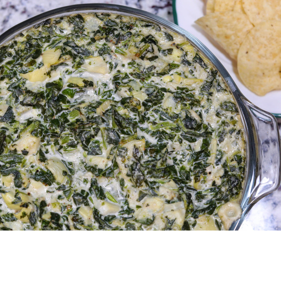 Wurzpott Peppa Lemon Spinach Artichoke Dip