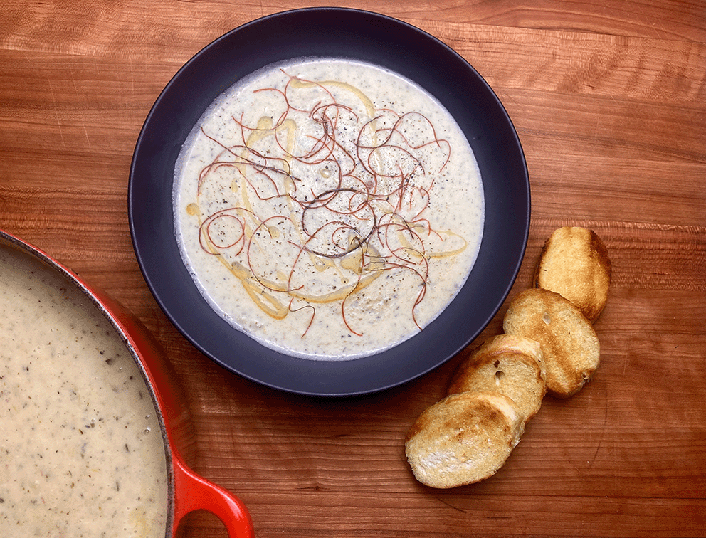 Wurzpott Potato Leek and Pancetta Soup