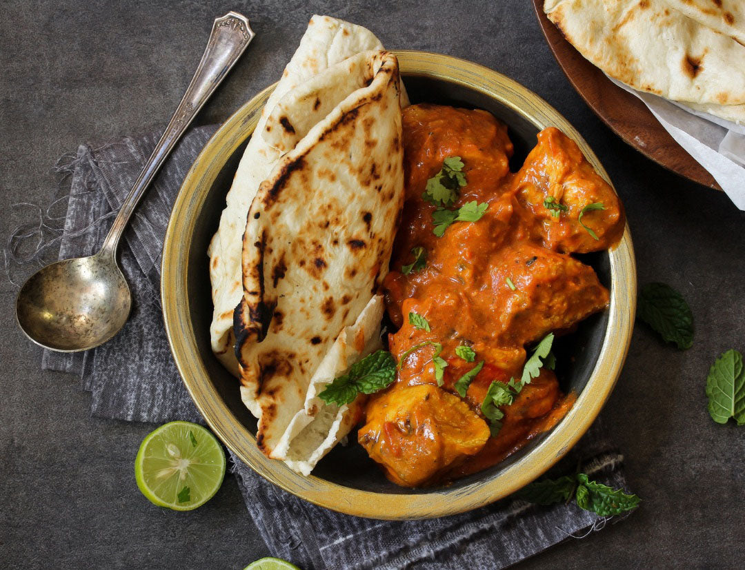 Wurzpott Butter Chicken served with Naan Bread