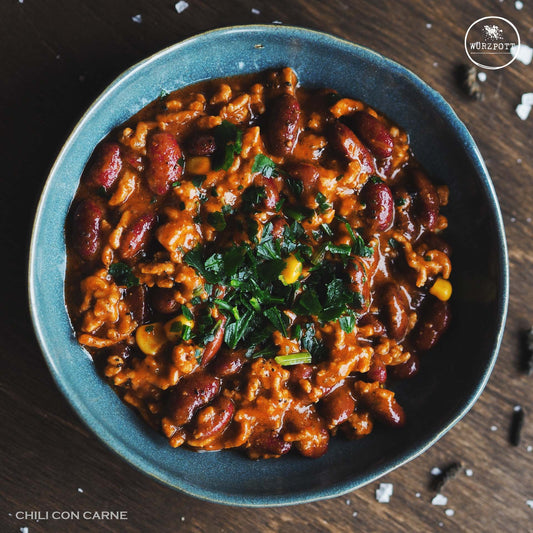 bowl of Wurzpott Chili Con Carne