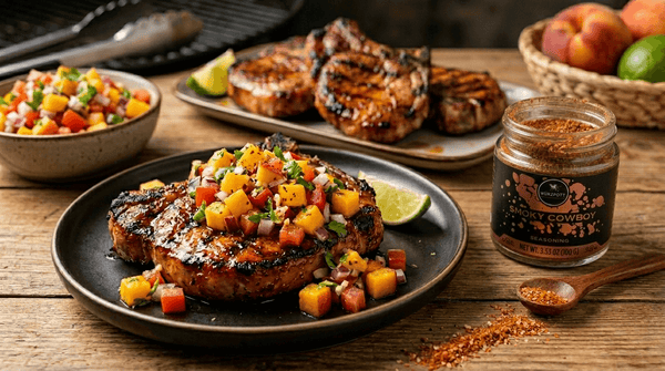 BBQ Pork Chops with Peach Salsa: The Perfect Sweet and Smoky Summer Dinner
