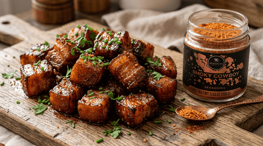 Smoky Cowboy Pork Belly Bites