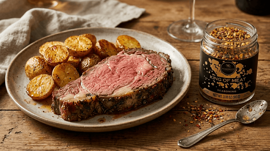 Prime Rib Roast with Roasted Potatoes