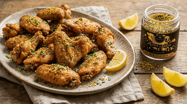 Peppa Lemon Chicken Wings: Crispy Baked Chicken Wings with Bright Citrus Flavor