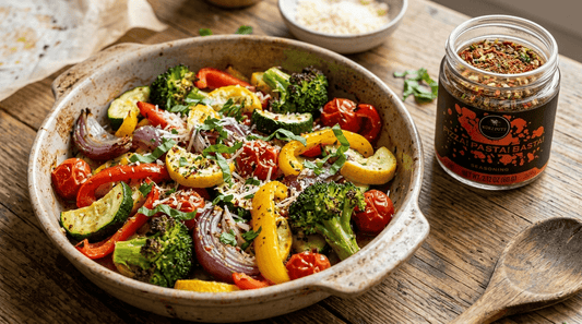 Italian Roasted Vegetables with Pizza! Pasta! Basta!