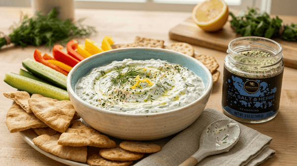 Greek Yogurt Dip Recipe: A Healthy Yogurt Dip Made Better with Sea Salt & Herbs