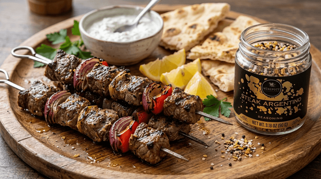 Grilled Lamb Skewers with Wurzpott Steak Argentino