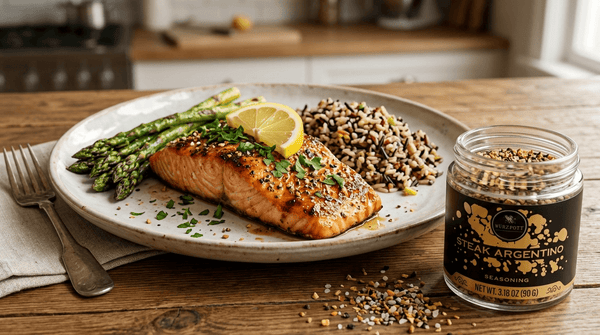 Maple Glazed Salmon with Wurzpott Steak Argentino: An Easy Salmon Recipe Packed with Flavor