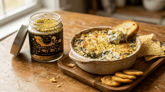 Wurzpott Peppa Lemon Spinach Artichoke Dip