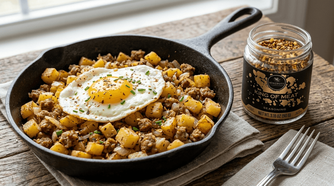 Easy Breakfast Hash Recipe with King of Meat Seasoning