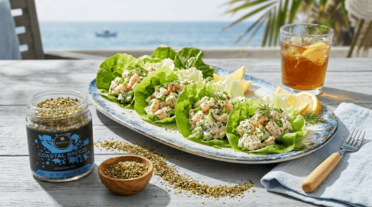 Lemon Dill Shrimp Lettuce Wraps